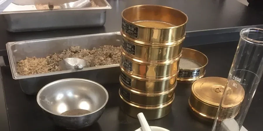 Illustrative image of Grain size analysis (sieve + hydrometer) in London