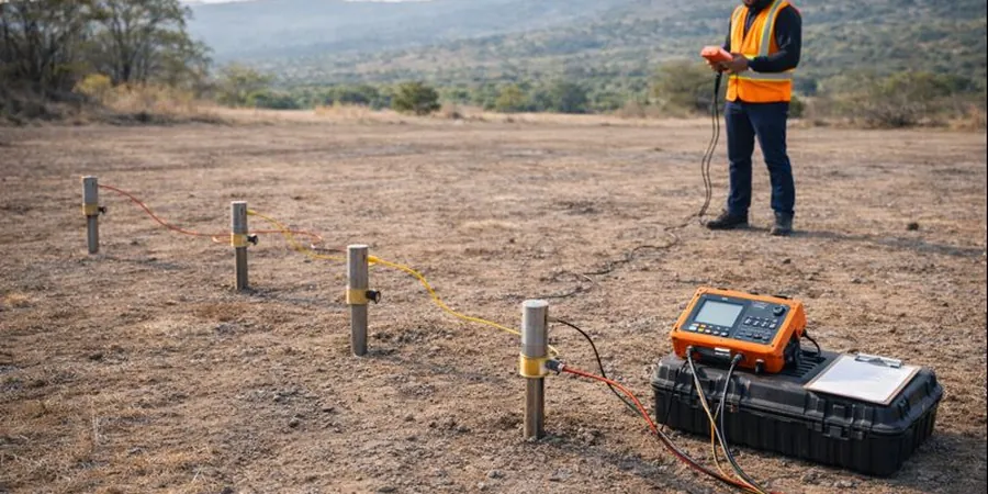 Illustrative image of Electrical resistivity / VES (Vertical Electrical Sounding) in London