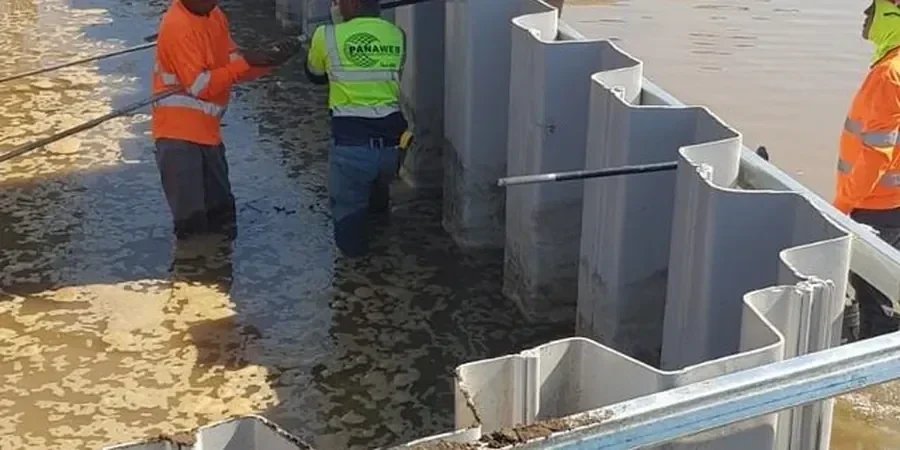 Illustrative image of Sheet pile wall design in London